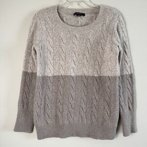 Christopher Fischer Womens 100% Cashmere sweater Chunky Cable Knit Pullover Sz S
